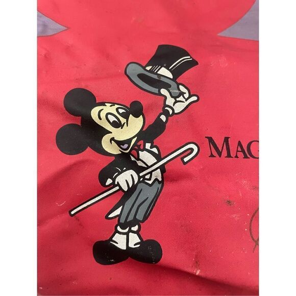 Vintage Disney Women's Gray Magic Kingdom Club Gold Card Carry Travel Bag Large - Picture 2 of 8